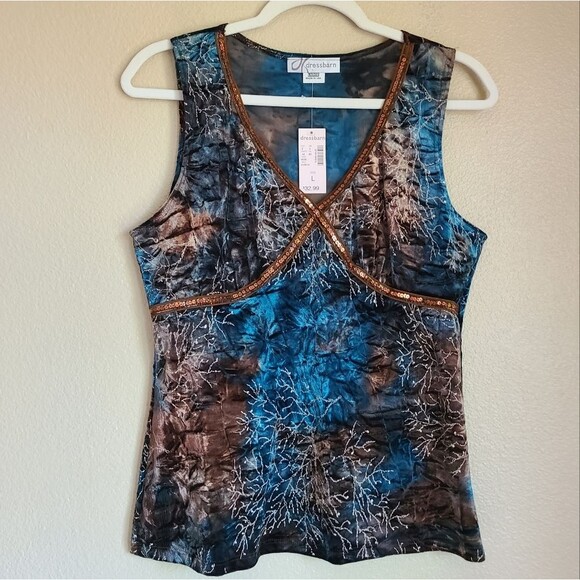 NEW vintage whimsigoth dressbarn y2k gothic grunge fairy  top vneck size L - Picture 2 of 6